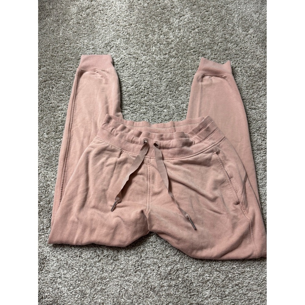 Athleta Womens Coaster Joggers Dusty Rose Pink Tapered Sweatpants 299066 Size S